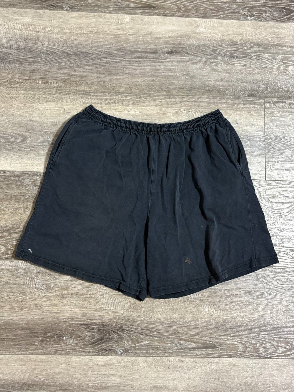 Vintage Jerzees Black Baggy Shorts Retro Casual Y2K Comfy - Men’s Large